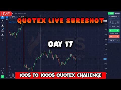 🔴 DAY 17 $100 To $1000 QUOTEX CHALLENGE 🔴 LIVE BINARY COMPOUNDING