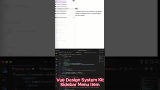 Design System Kit Series | 13: Sidebar Menu Item Component | 2 #coding #programming #vuejs