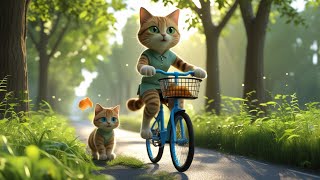 Orange cat fishing adventure|funny ai animation video #cartoon #ai #animation #funny