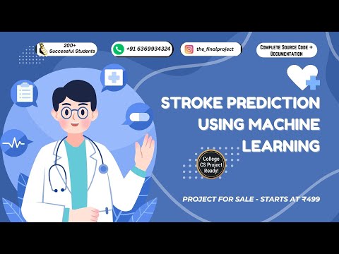 Stroke Prediction Using Machine Learning 🧠 | Final Year AI Project Demo + Code