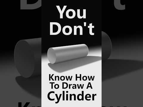 How to Draw a Perfect Cylinder #art #drawing #drawingtutorial #tutorial #vtuber