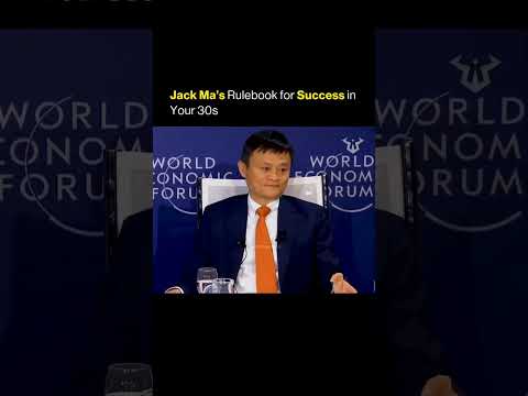 Jack Ma believes your 30s are the time to take calculated risks, build a strong foundation.