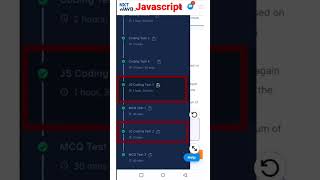 Mock Tests || JS Coding Test -1&2_Answers || Javascript || NxtWave - CCBP 4.0