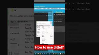 how to use ditto clipboard manager