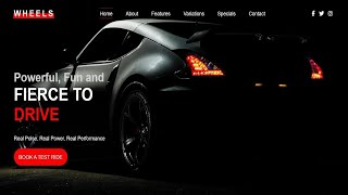 Create HTML CSS Website Design | HTML CSS WEBSITE DESIGN TUTORIAL