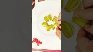 How to cutting ideas #supersaladdecorationideas #foo decoration#salad cutting  #cucumbercarving .