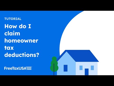 How to claim homeowner tax deductions on FreeTaxUSA