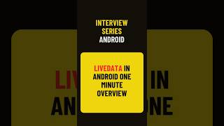 LiveData in Android Explained in 60 Seconds | Android Jetpack Interview Prep #education  #androiddev