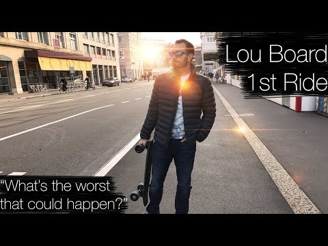 I bought a 35km/h Electric Skateboard and I've never skateboarded before:  Lou Board