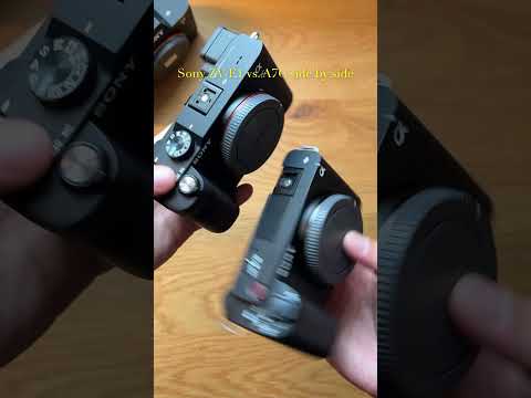 Sony ZV-E1 vs A7C Side-by-Side Size Comparison