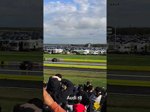 An Audi r8 crashes at Tx2k24 😮 #tx2k #audir8 #crash #r8crash