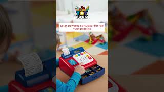 Learning Resources Pretend & Play Calculator Cash Register with Euro Money!