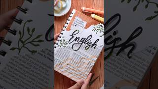 English School Project Front Page Design | Maths Book Cover Design #diy #bookcover #shorts