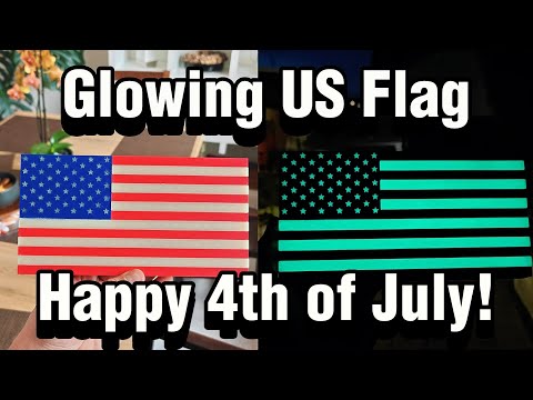 Glowing US Flag – 4th of July Special | Ep. 1 of the Glowing Flag Series #independenceday #usa