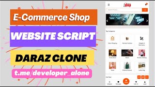 E-Commerce website premium script download | Daraz clone