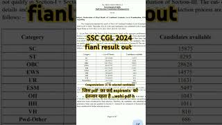 SSC CGL2024 final result PDF #ssccgl #cgl2024 #cgl #cglresult #aspirants #result #ssccgl2024 #ssc