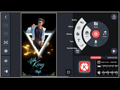 How to make an attitude short video from Kinemaster  // kinemaster se YouTube short edit keyse karen