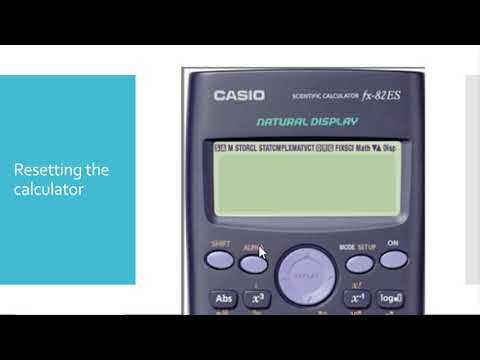 Resetting calculator
