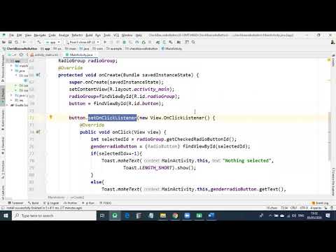 how to implement Radio button in Android