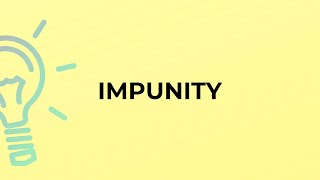 What is the meaning of the word IMPUNITY?