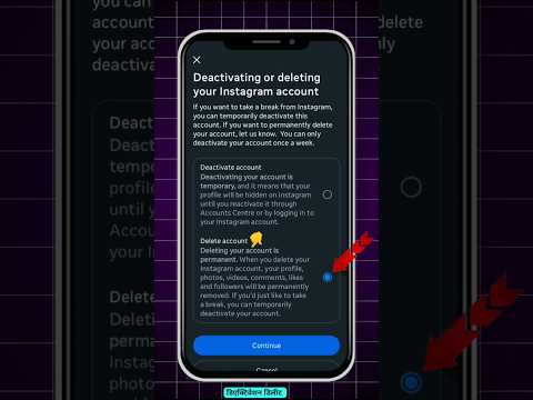 Insta ID Permanently Delete Kaise Kare 📵 | 100% Working Method 2025 #instagram #delete #new