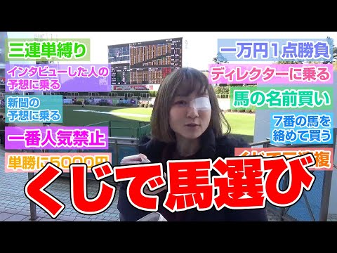くじ引きアプリを準備して賭け方を指定！一発目は三連複をくじで購入！！