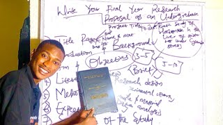 How To Write a Research Proposal as a Final Year Student
