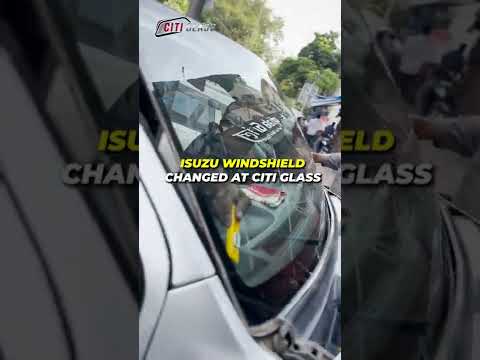 Replacement of Isuzu Windshield at Citiglass #isuzu #shorts #carglassrepair