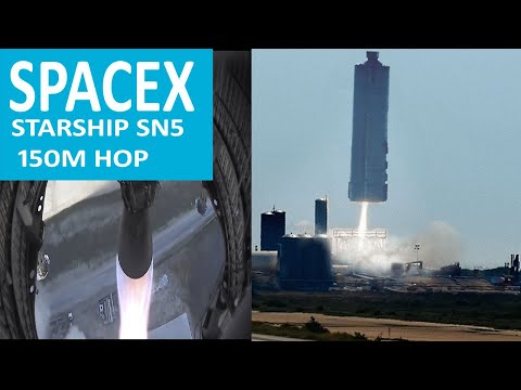 SPACEX STARSHIP SN5 150m HOP || 2R FILMS