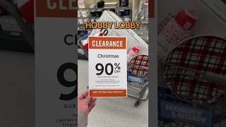 90% OFF Christmas Items at Hobby Lobby! #hobbylobby #couponcommunity #clearance #clearancefinds