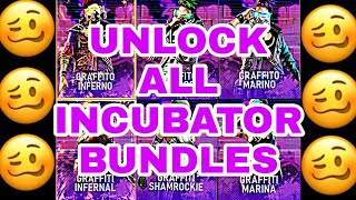 I got new incubator GRAFFITI SQUAD all bundle ||I've spent 400 voucher's and 10000 diamond💎🥴