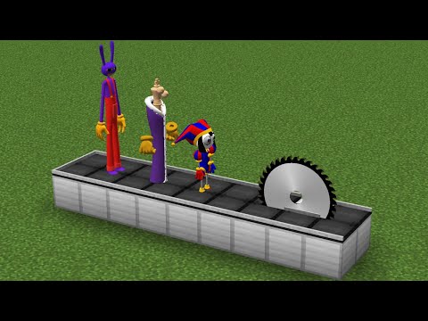 POMNI Using a SAW in Minecraft - Amazing Digital Circus in Minecraft