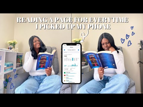 reading a page for every time i picked up my phone 📱 📖 🤍| spoiler free reading vlog