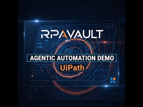 Agentic Automation Demo for RPA with UiPath | Intelligent Process session 1