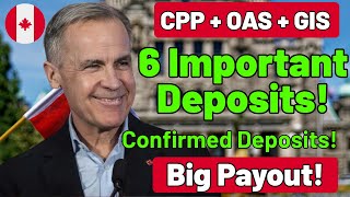 Six Deposits Coming in December 2025 – CPP, OAS, GIS Explained