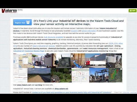 Valarm Tools Cloud - Industrial IoT, Remote Monitoring, + Sensor Telemetry at Tools.Valarm.net