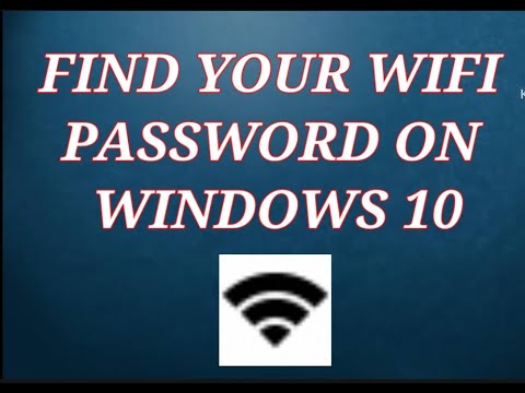 How to Find Your WiFi Password on Windows 10 | How to View Saved WiFi Password