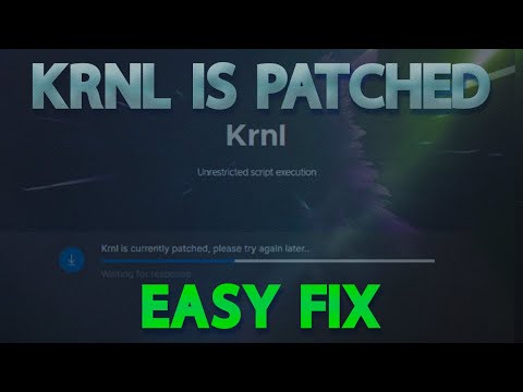 How to fix KRNL is Currently Patched! Roblox Auto Updates