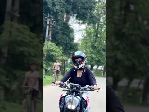 lady biker and bike love 🥰 #bike #shortvideo #shorts #explore #duke #duke390