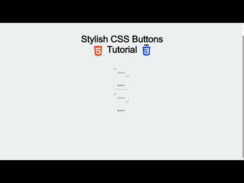 How to Create Stylish CSS Buttons | HTML & CSS Tutorial for Beginners