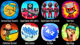 Survival Story Round 6, Squid Game 456 Craft Survival, Squid Game 456 Survival, Tom Hero,A Z Run