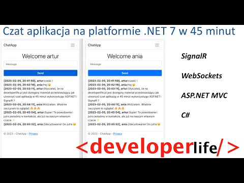 Czat aplikacja w 45 minut w oparciu o ASP.NET MVC i bibliotekę SignalR