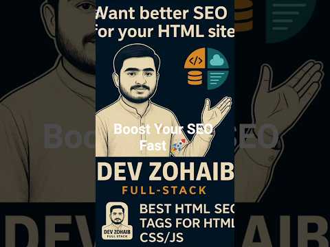 HTML Tags for SEO: Make Your Website Rank on Google Fast! | Dev Zohaib #shorts #seo