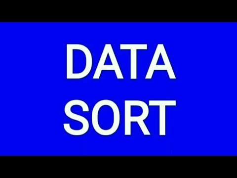 Data Sort -  Sorting data in ascending/ descending order in Calc (Excel, Sheets)