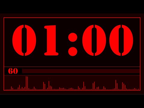 1 minute timer with music and alarm - HW Timer 001