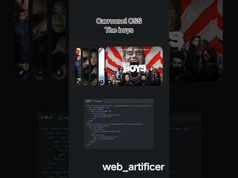 CSS Carousel Shorts #shorts #css #html #theboys