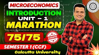 Day -1 Marathon | Microeconomics| Full syllabus| Bcom Sem-1 CCF/CBCS | Calcutta University 
