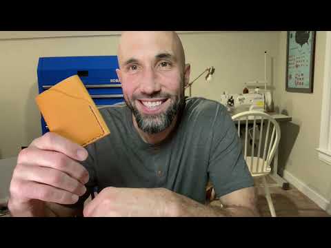 Beginner Leather Projects and Leather Pattern Making; leather craft card holder