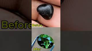Art Of Gemstones - Correcting Green Zircons Faults #zircon #zirconjewellery #shorts #ceylongems