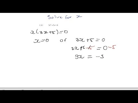Solve for X 